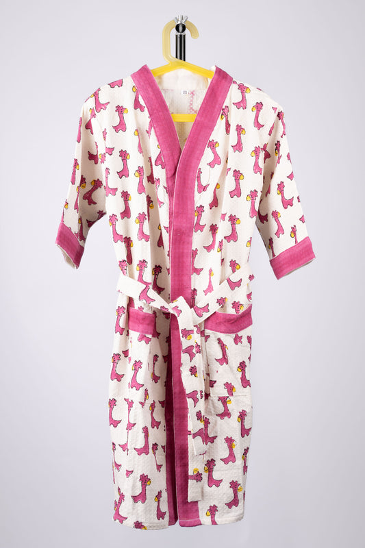 Pink Safari Kids Robe